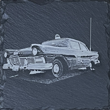 Load image into Gallery viewer, Laser Engraved Slate Coaster 4 Pack Set