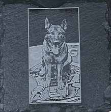 Load image into Gallery viewer, Laser Engraved Slate Coaster 4 Pack Set